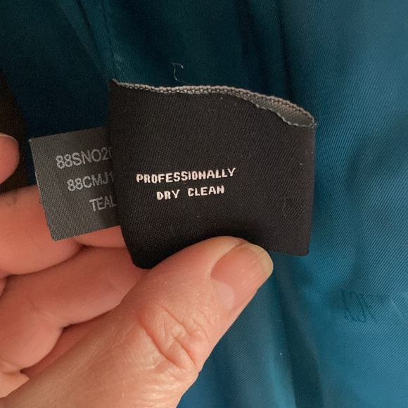 ELLEN TRACY teal/turquoise wool coat size 8 in excellent preowned condition - Picture 8 of 15